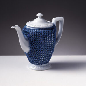 Knitted Maria coffeepot by Gijs Bakker