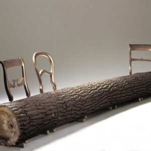 Tree-trunk bench by Jurgen Bey