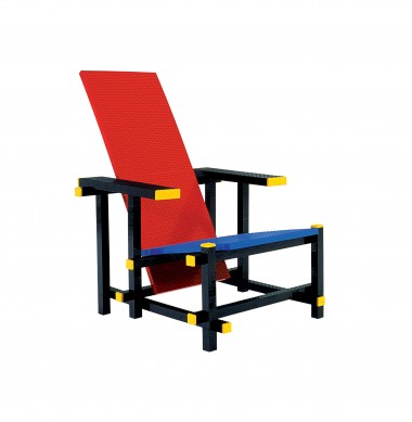 Red blue lego chair | Droog studio work | by Mario Minale