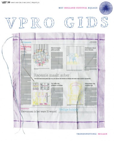 VPRO guide featuring Droog's Daily handkerchief