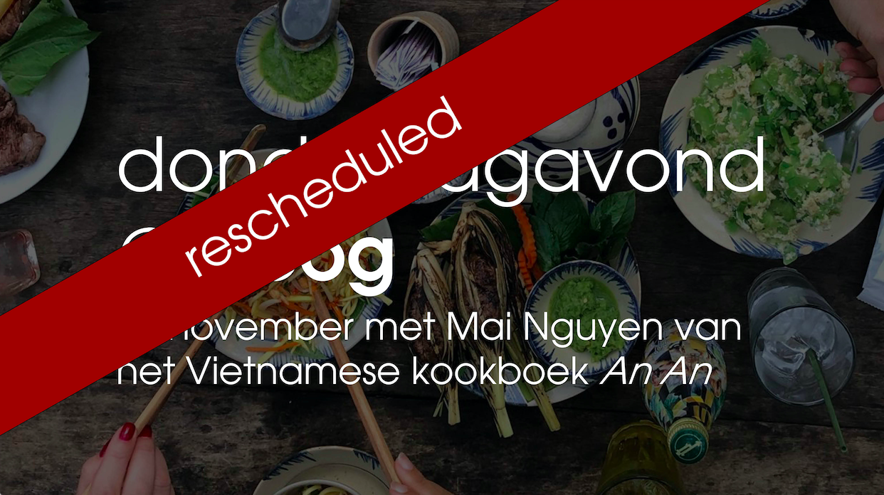 rescheduled: donderdagavond@droog 18 november