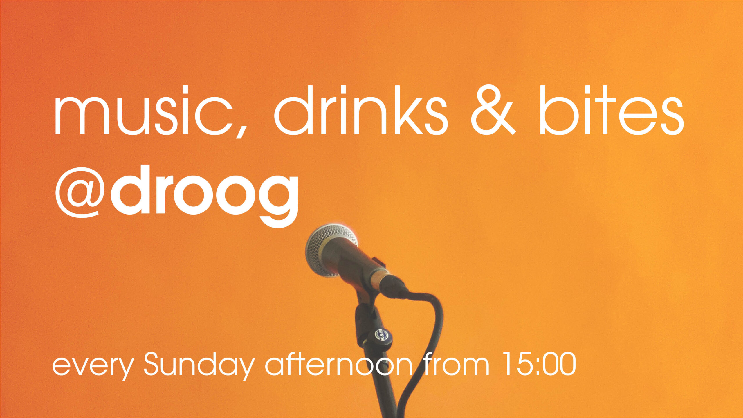 introducing: new Sunday Afternoon sessions