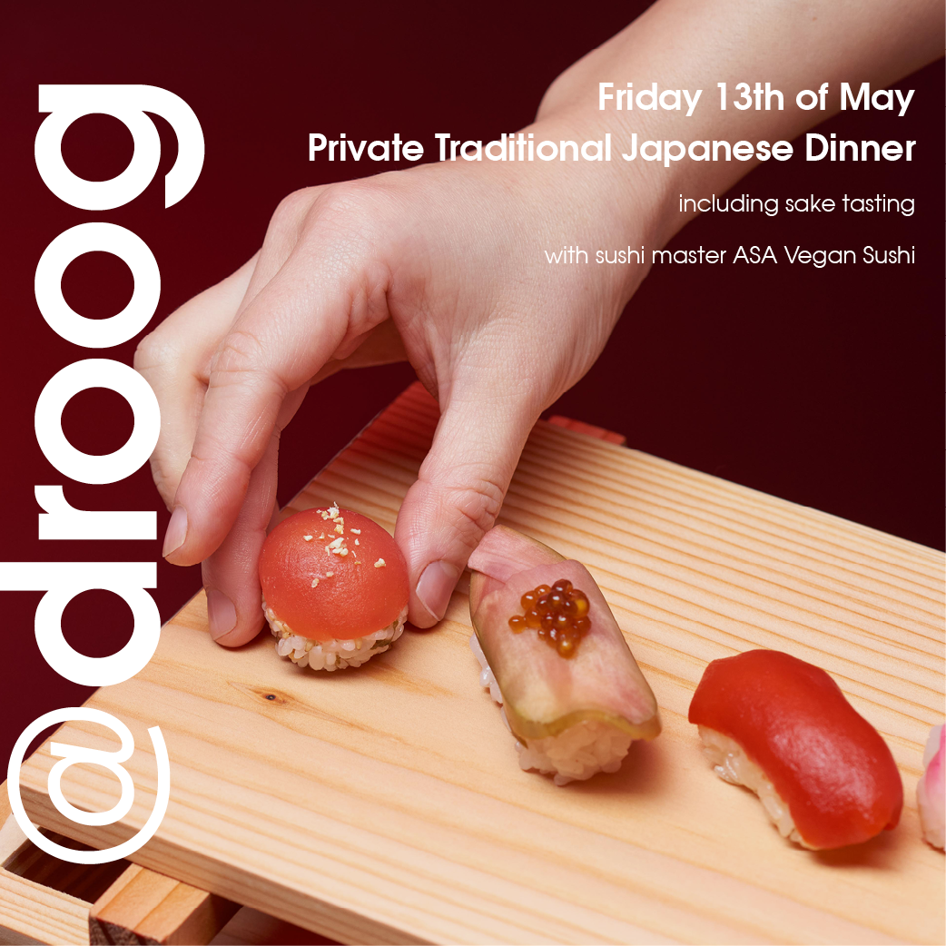 SOLD OUT Friday 13 may: private traditional japanese dinner with ASA Vegan Sushi