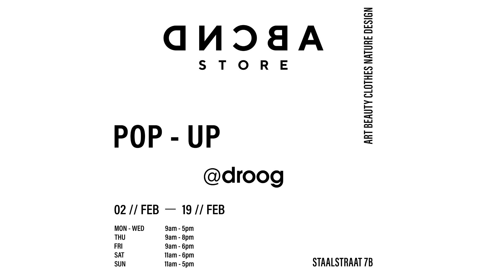 Pop-Up store ABCND