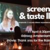 Screen & Taste II: April 11th 2023