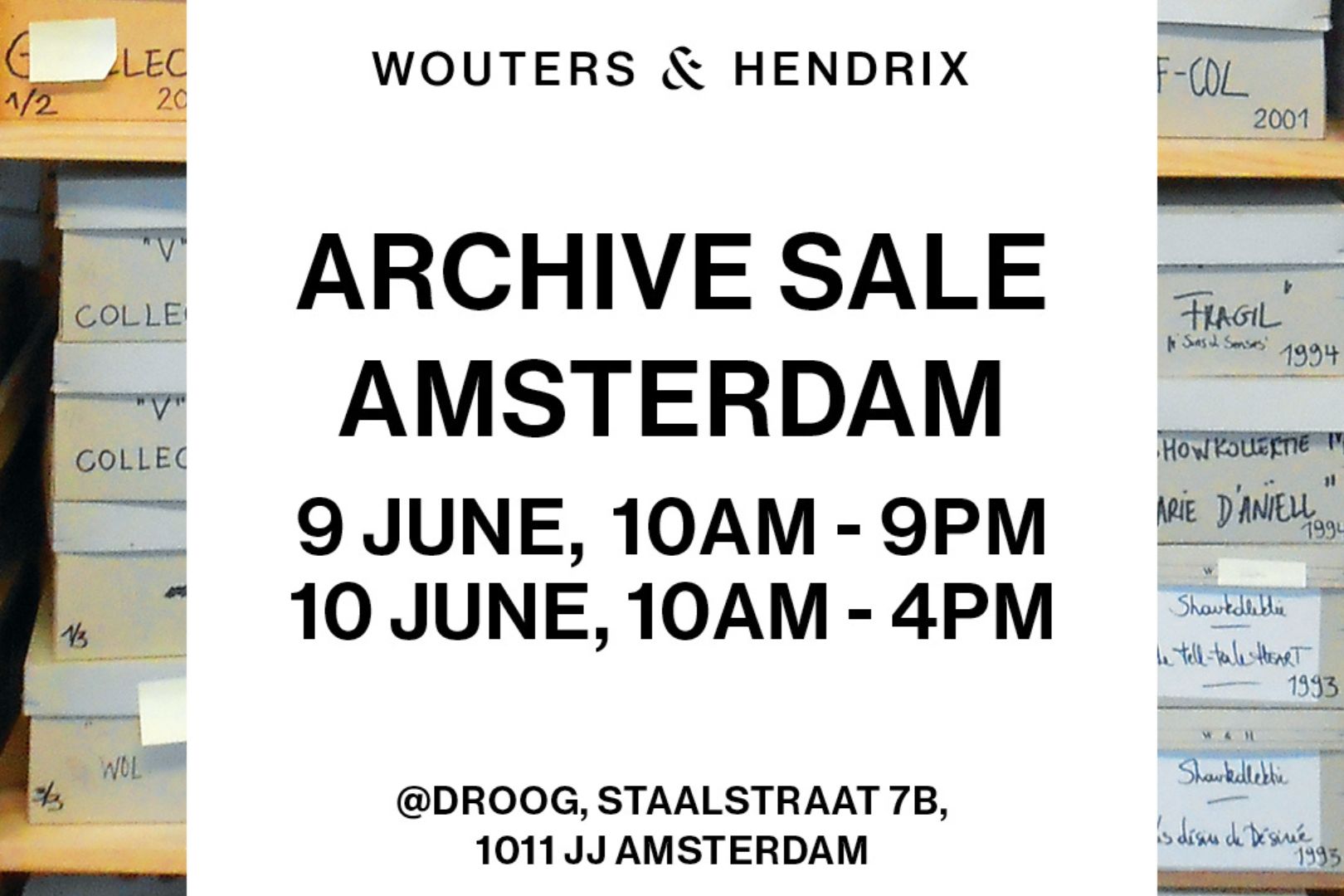 Archive Sale Wouters&Hendrix